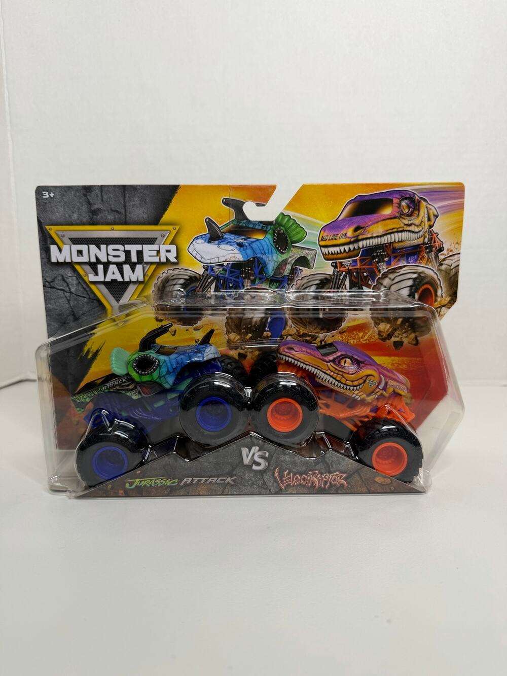 NEW Monster Jam Series 36 Jurassic Attack Velociraptor Monster Trucks